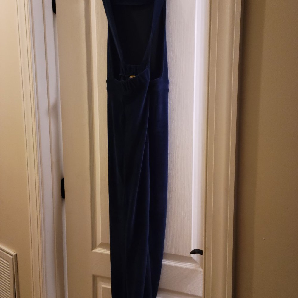 Navy corduroy jogger jumpsuit